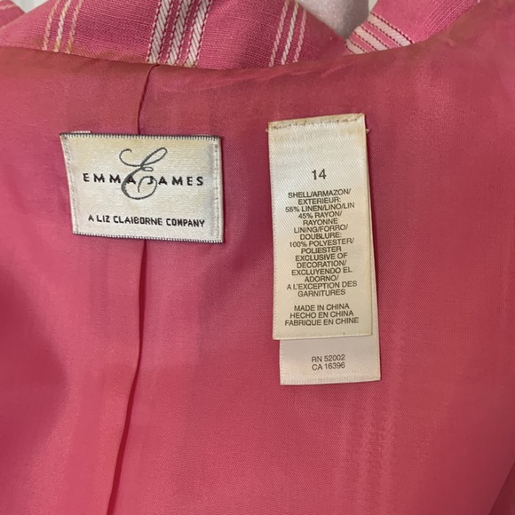 Pink with white striped jacket - Picture 2 of 3